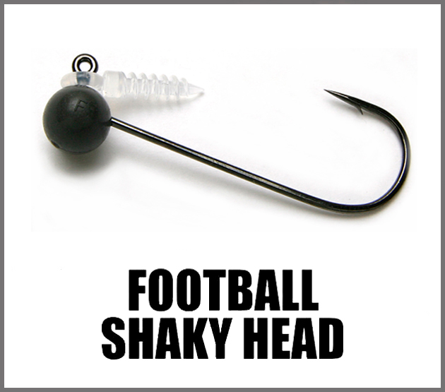 Tungsten Football Shaky Jig Head